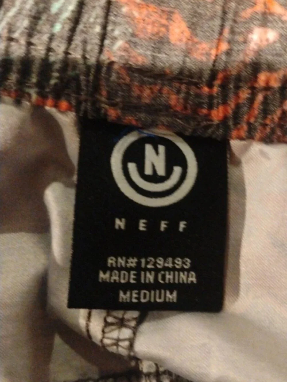 Neff Men's Tropic Tiger Graphic Swim Trunks Board Shorts - Sz M